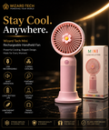  Cute rechargeable mini fan for travel, office, home and outdoor use
