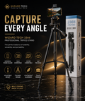 Alt Text 4: Wizard Tech camera and mobile tripod stand with foldable design for photography, videography, and live streaming