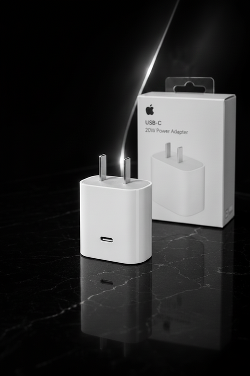 Premium Apple 20W USB-C Power Adapter available at Wizard Tech mobile accessories