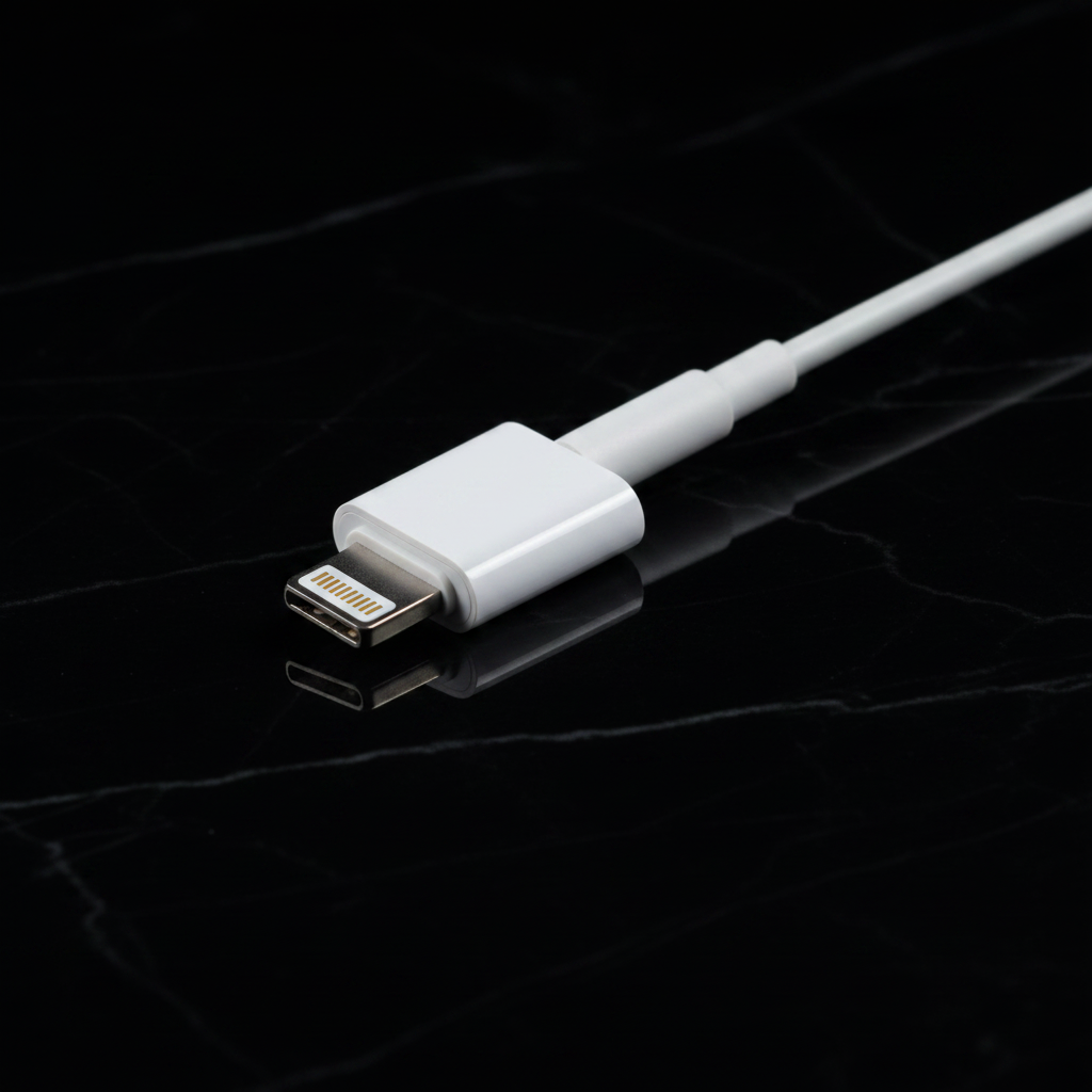 Premium Lightning to 3.5mm Bluetooth audio adapter for iPhone featuring built-in microphone, Hi-Fi sound, and stable wireless connection.
